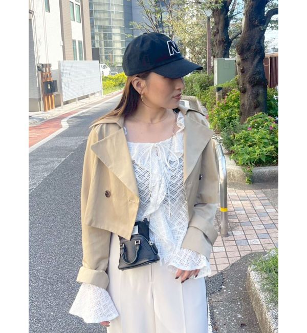 LAGUNAMOON「レースフリルデザインシャツ」|シャツ・ブラウス|