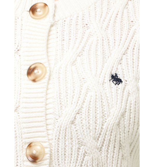 LAGUNAMOON「【POLO BCSコラボ】コットンケーブルニットカーディガンスカートセットアップ」|ワンピース|