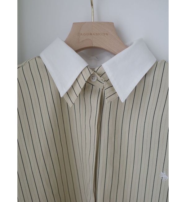 LAGUNAMOON「【POLO BCSコラボ】レイヤードカラーカフスシャツ」|シャツ・ブラウス|