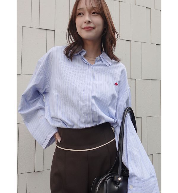 LAGUNAMOON「【POLO BCSコラボ】レイヤードカラーカフスシャツ」|シャツ・ブラウス|ブルー