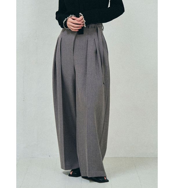 LAGUNAMOON「アシメデザインベルトタックパンツ」|その他|