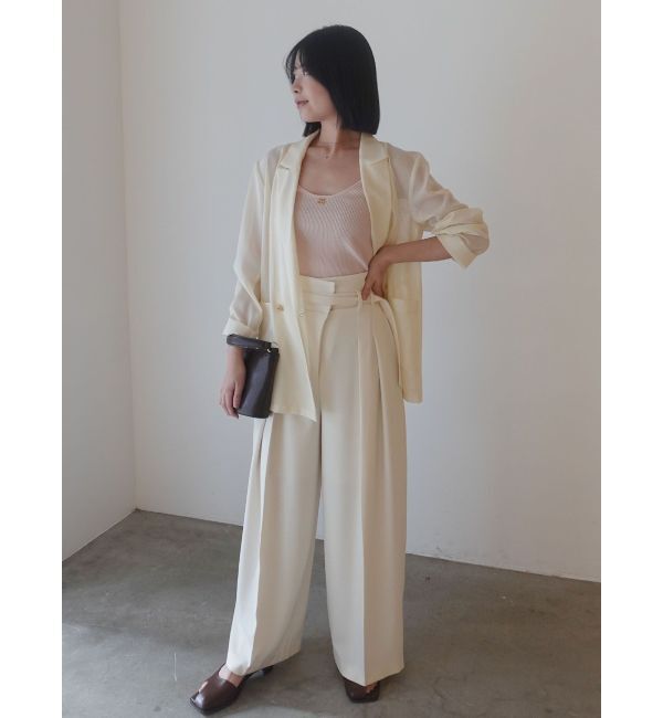 LAGUNAMOON「アシメデザインベルトタックパンツ」|その他|