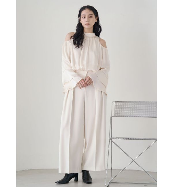 LAGUNAMOON「アシメデザインベルトタックパンツ」|その他|
