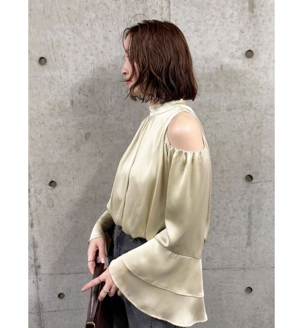 LAGUNAMOON「オープンショルダーボリュームブラウス」|シャツ・ブラウス|