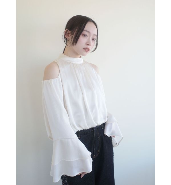 LAGUNAMOON「オープンショルダーボリュームブラウス」|シャツ・ブラウス|