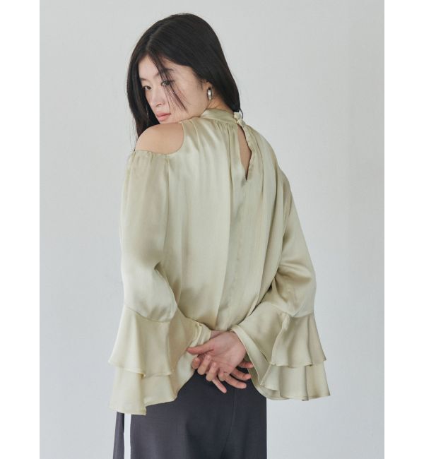 LAGUNAMOON「オープンショルダーボリュームブラウス」|シャツ・ブラウス|