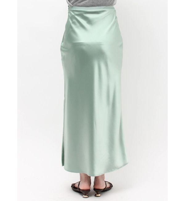 LAGUNAMOON「【接触冷感】スリットサテンナロースカート」|スカート|