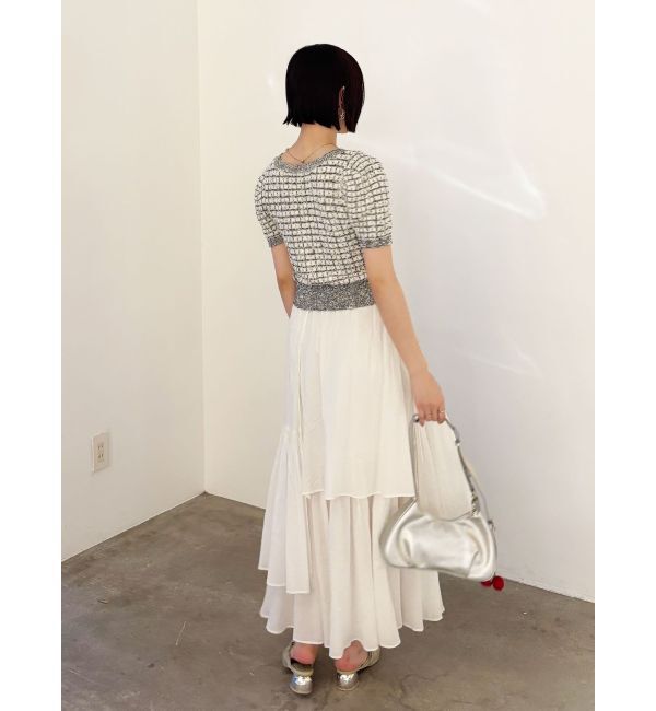 LAGUNAMOON「ツイードニットカーディガン」|カーディガン|