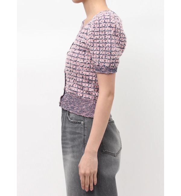 LAGUNAMOON「ツイードニットカーディガン」|カーディガン|