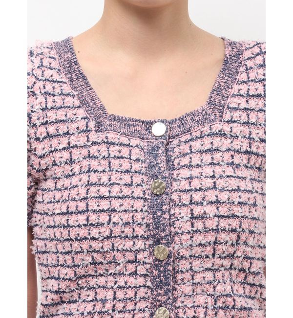 LAGUNAMOON「ツイードニットカーディガン」|カーディガン|