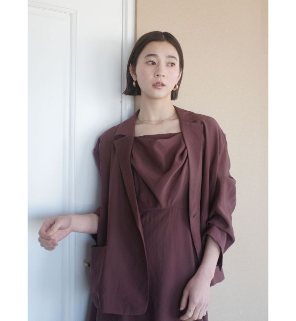 LAGUNAMOON「シェルボタンシアージャケット」|テーラードジャケット|