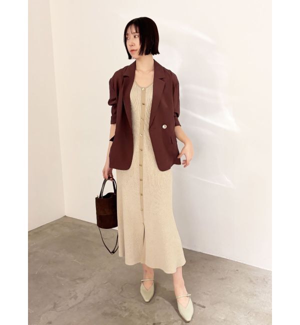 LAGUNAMOON「シェルボタンシアージャケット」|テーラードジャケット|