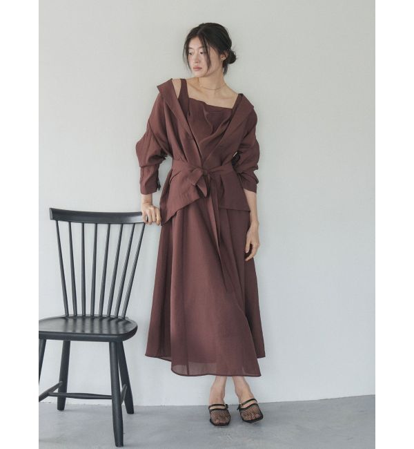 LAGUNAMOON「シェルボタンシアージャケット」|テーラードジャケット|