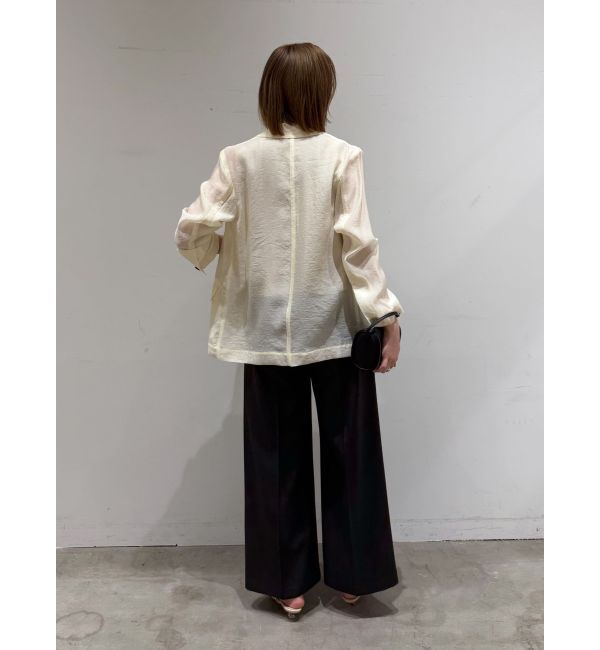 LAGUNAMOON「シェルボタンシアージャケット」|テーラードジャケット|