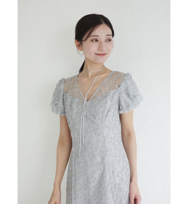 LAGUNAMOON「LADYスモールフラワーレースワンピース」|ドレス|