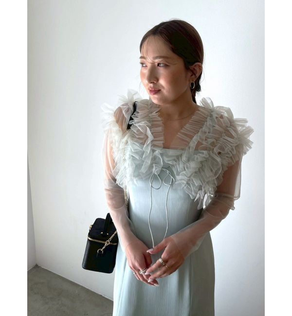 LAGUNAMOON「LADYチュールボレロキャミワンピース」|ドレス|