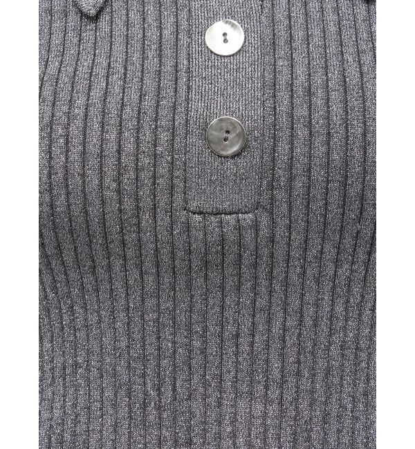 LAGUNAMOON「カラーネックラインニットプルオーバー」|ニット・セーター|