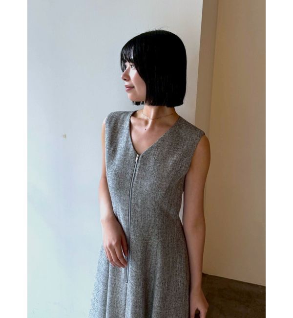 LAGUNAMOON「フロントZIPミックスカラーワンピース」|ワンピース|