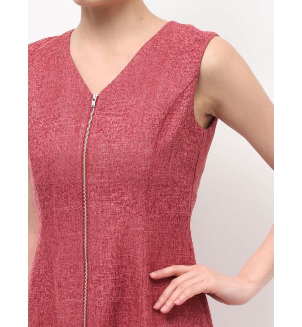 LAGUNAMOON「フロントZIPミックスカラーワンピース」|ワンピース|