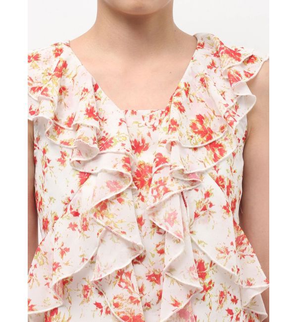 LAGUNAMOON「フロラルラッフルブラウス」|シャツ・ブラウス|