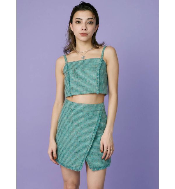 EVRIS「ツイードミニスカート【セットアップ着用可能】」|スカート|