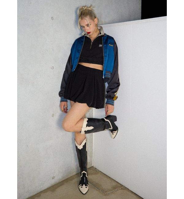 EVRIS「エッジデザインウエスタンブーツ」|ロングブーツ|