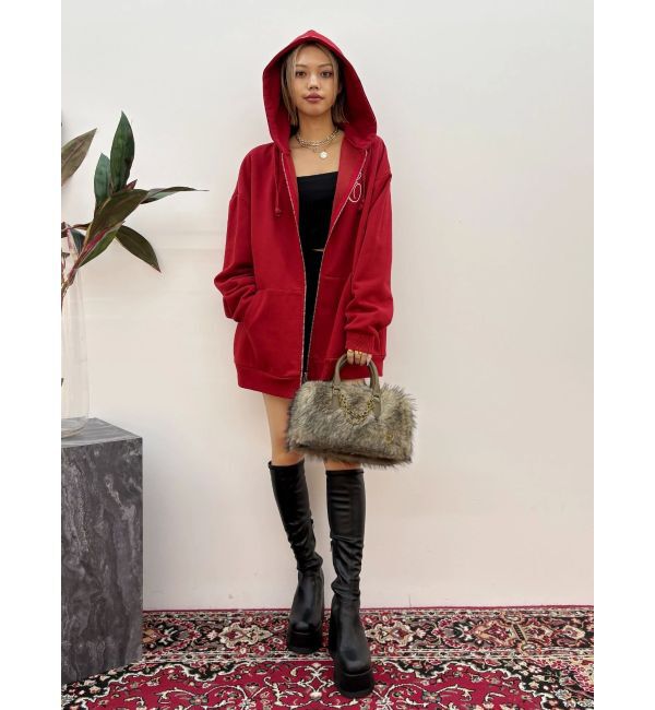 EVRIS「【秒盛れブーツ】ロングチャンキーヒールブーツ」|ロングブーツ|