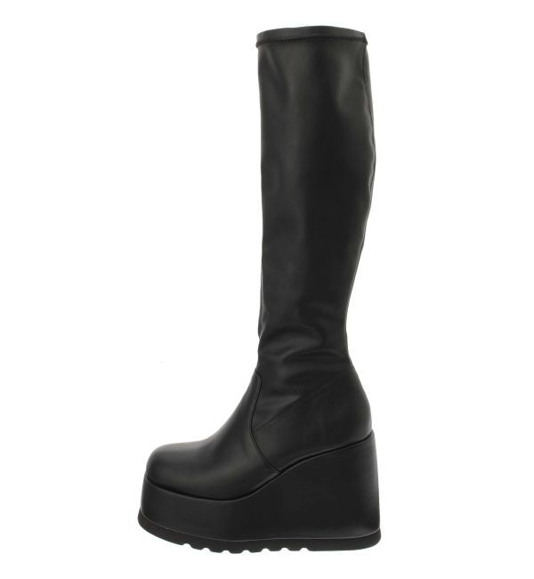 EVRIS「【秒盛れブーツ】ロングチャンキーヒールブーツ」|ロングブーツ|