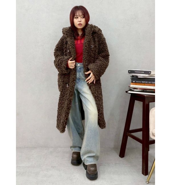 EVRIS「フェイクファーダッフルコート」|ダッフルコート|