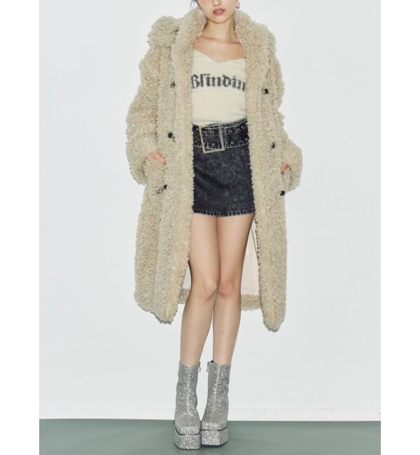 EVRIS「フェイクファーダッフルコート」|ダッフルコート|ベージュ