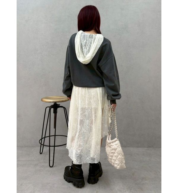 EVRIS「ピグメントダメージスウェットトップス」|スウェット・ジャージ|