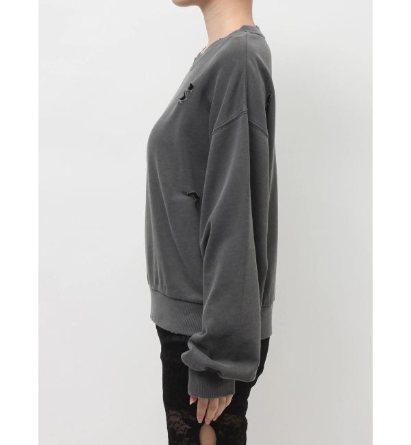 EVRIS「ピグメントダメージスウェットトップス」|スウェット・ジャージ|