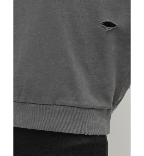 EVRIS「ピグメントダメージスウェットトップス」|スウェット・ジャージ|