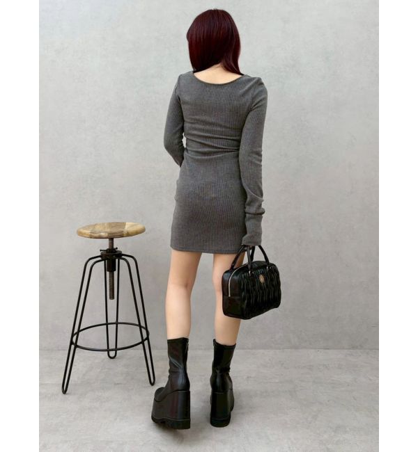 EVRIS「カットタイトミニワンピース」|ワンピース|