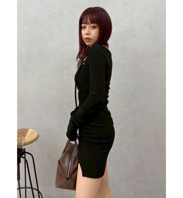 EVRIS「カットタイトミニワンピース」|ワンピース|