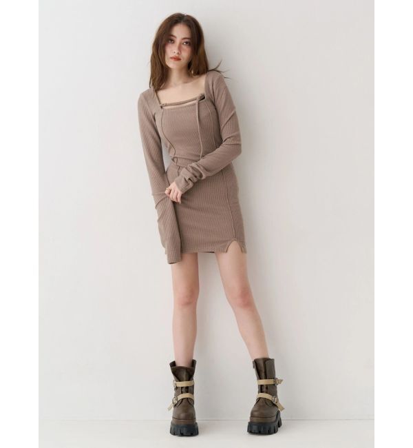 EVRIS「カットタイトミニワンピース」|ワンピース|