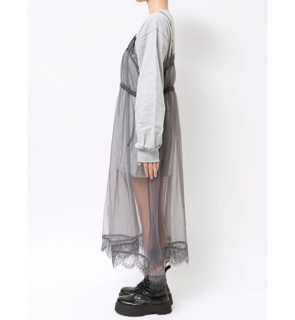 jouetie「チュールレイヤードロングワンピース」|ワンピース|