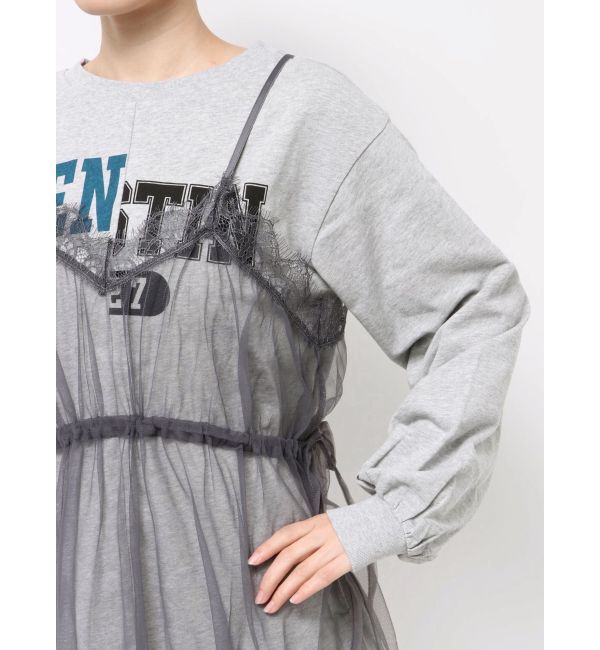 jouetie「チュールレイヤードロングワンピース」|ワンピース|