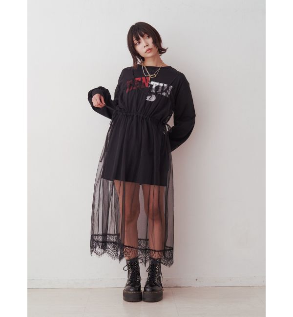 jouetie「チュールレイヤードロングワンピース」|ワンピース|