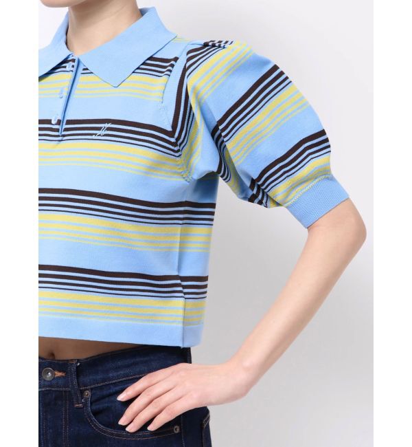 jouetie「マルチボーダーポロニット」|ニット・セーター|