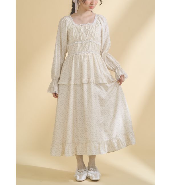 merry jenny「petit flower ribbonワンピース」|ワンピース|クリーム