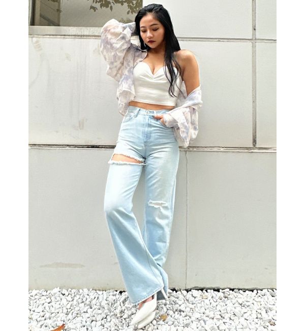 GYDA「SHEERショートシャツ」|シャツ・ブラウス|