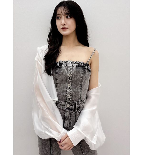 GYDA「SHEERショートシャツ」|シャツ・ブラウス|