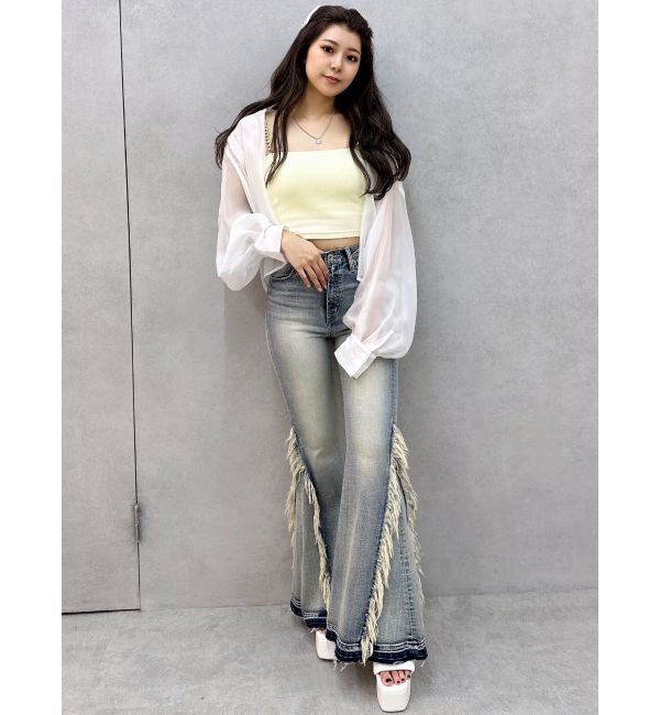 GYDA「SHEERショートシャツ」|シャツ・ブラウス|