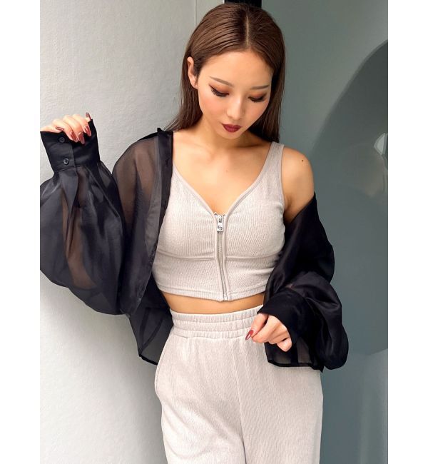 GYDA「SHEERショートシャツ」|シャツ・ブラウス|