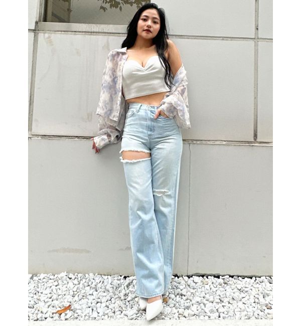 GYDA「SHEERショートシャツ」|シャツ・ブラウス|