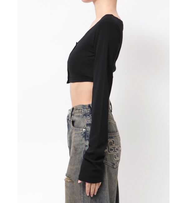 GYDA「シアーショートトップス」|Tシャツ・カットソー|