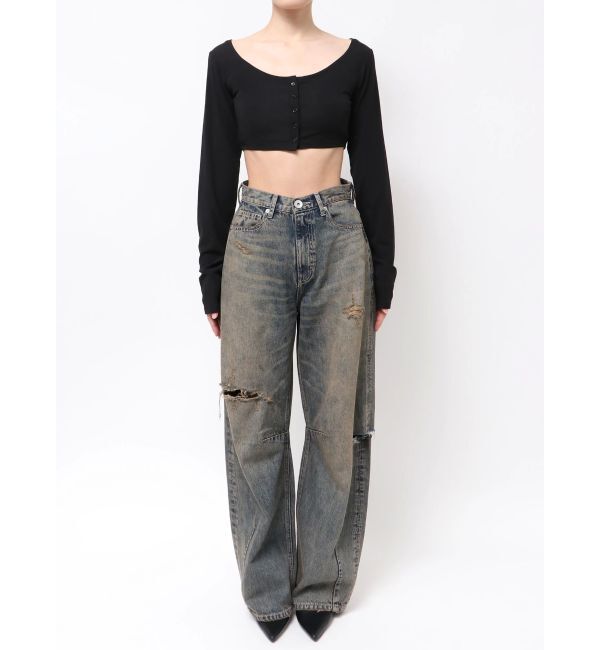 GYDA「シアーショートトップス」|Tシャツ・カットソー|