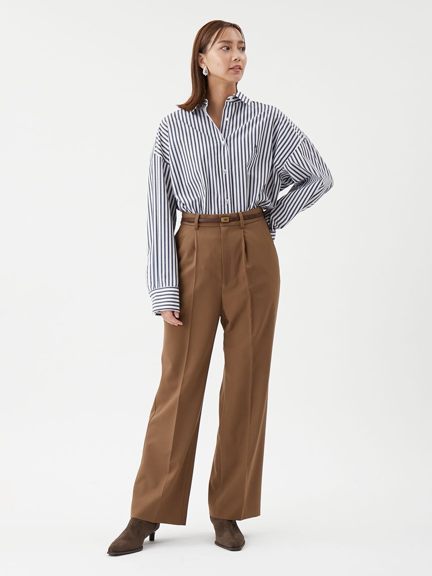 Mila Owen「2WAYカシュクールーオーバーサイズシャツ」|シャツ・ブラウス|