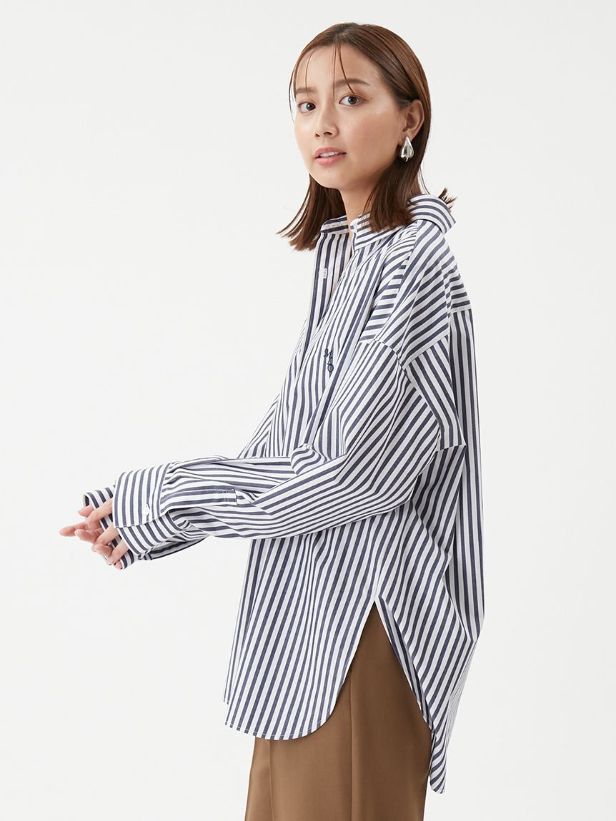 Mila Owen「2WAYカシュクールーオーバーサイズシャツ」|シャツ・ブラウス|